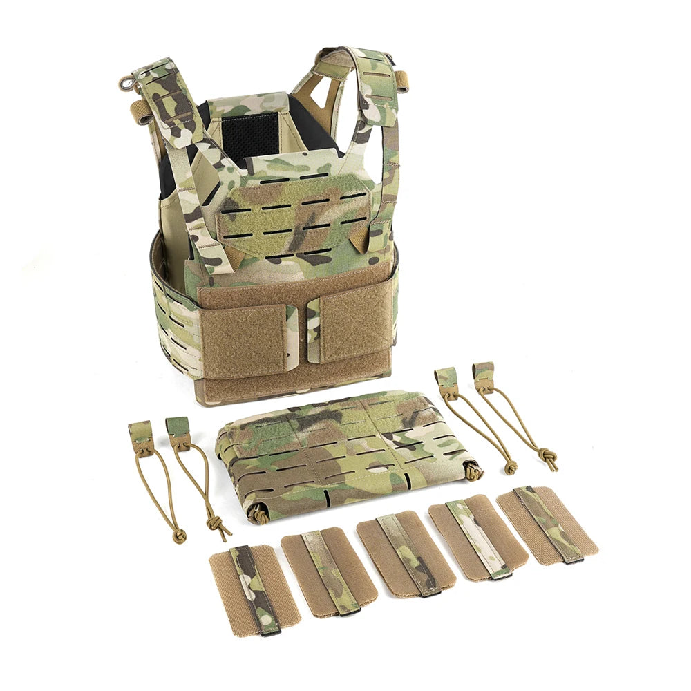 Gilet Tactique Enfant MOLLE – 6 à 14 ans | Airsoft, Chasse, Jeu de Rôle | 8 Coloris
