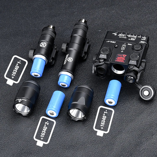 WADSN DBAL-A2 – Combo Laser IR / Rouge / Vert / Bleu + Lampe M300 / M600 + Switch AXON, Rail 20mm
