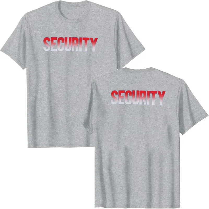 T-shirt Sécurité à Imprimé Recto-Verso - T-shirt Homme Uniforme Personnel d'Événement | Vêtement de Travail Casual à Manches Courtes - BLACKBEARD OUTDOOR INDUSTRIES