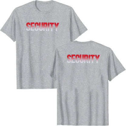 T-shirt Sécurité à Imprimé Recto-Verso - T-shirt Homme Uniforme Personnel d'Événement | Vêtement de Travail Casual à Manches Courtes - BLACKBEARD OUTDOOR INDUSTRIES