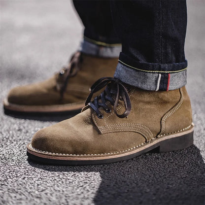 Boots Desert Vintage MADEN M43 – Cuir Suède Combat Homme