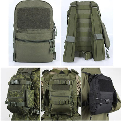 Sac à Dos Tactique Mammoth-C MOLLE – Assault Bag EMR, Oxford Impregné, 3 Coloris