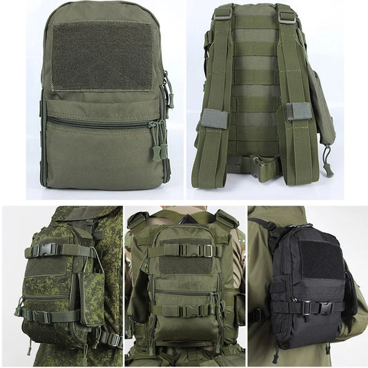 Sac à Dos Tactique Mammoth-C MOLLE – Assault Bag EMR, Oxford Impregné, 3 Coloris