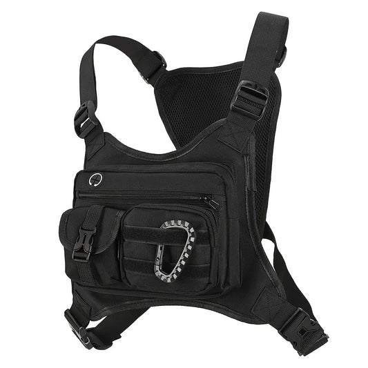 Sac de poitrine tactique EDC pour running, vélo et outdoor