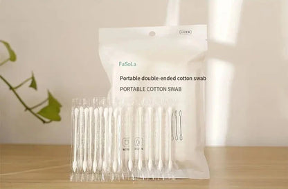 100 Coton-Tiges Individuellement Emballés – Double Embout – Hygiéniques, Jetables, Portables - BLACKBEARD OUTDOOR INDUSTRIES