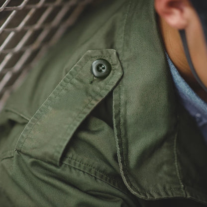 Veste M65 Militaire Homme — 100% Coton Twill, Multi-Poches, Coupe-Vent Vintage | S à XXXL - BLACKBEARD OUTDOOR INDUSTRIES