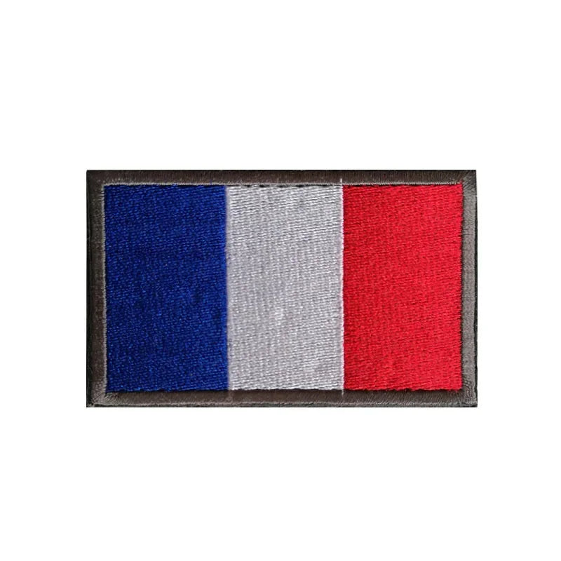 Patch Brodé Drapeau – international | Patch Militaire Tactique Velcro - BLACKBEARD OUTDOOR INDUSTRIES