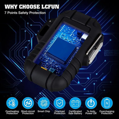 Briquet tempête électrique double arc, rechargeable USB ou gaz