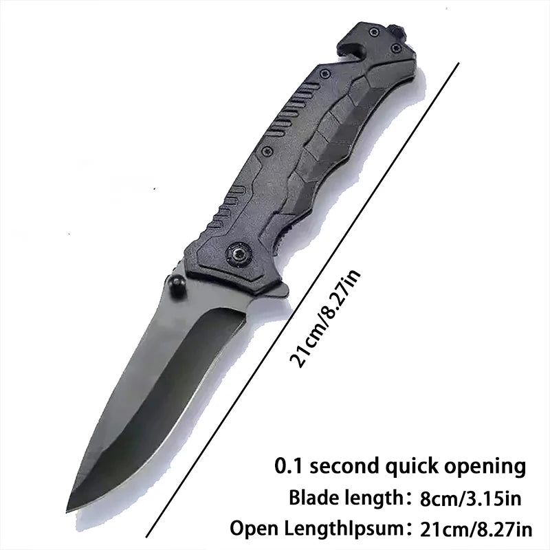 Multi functional outdoor camping knife with safety lock, foldable blade and sharp pocket tactical knife, suitable for fishing BLACKBEARD OUTDOOR INDUSTRIES