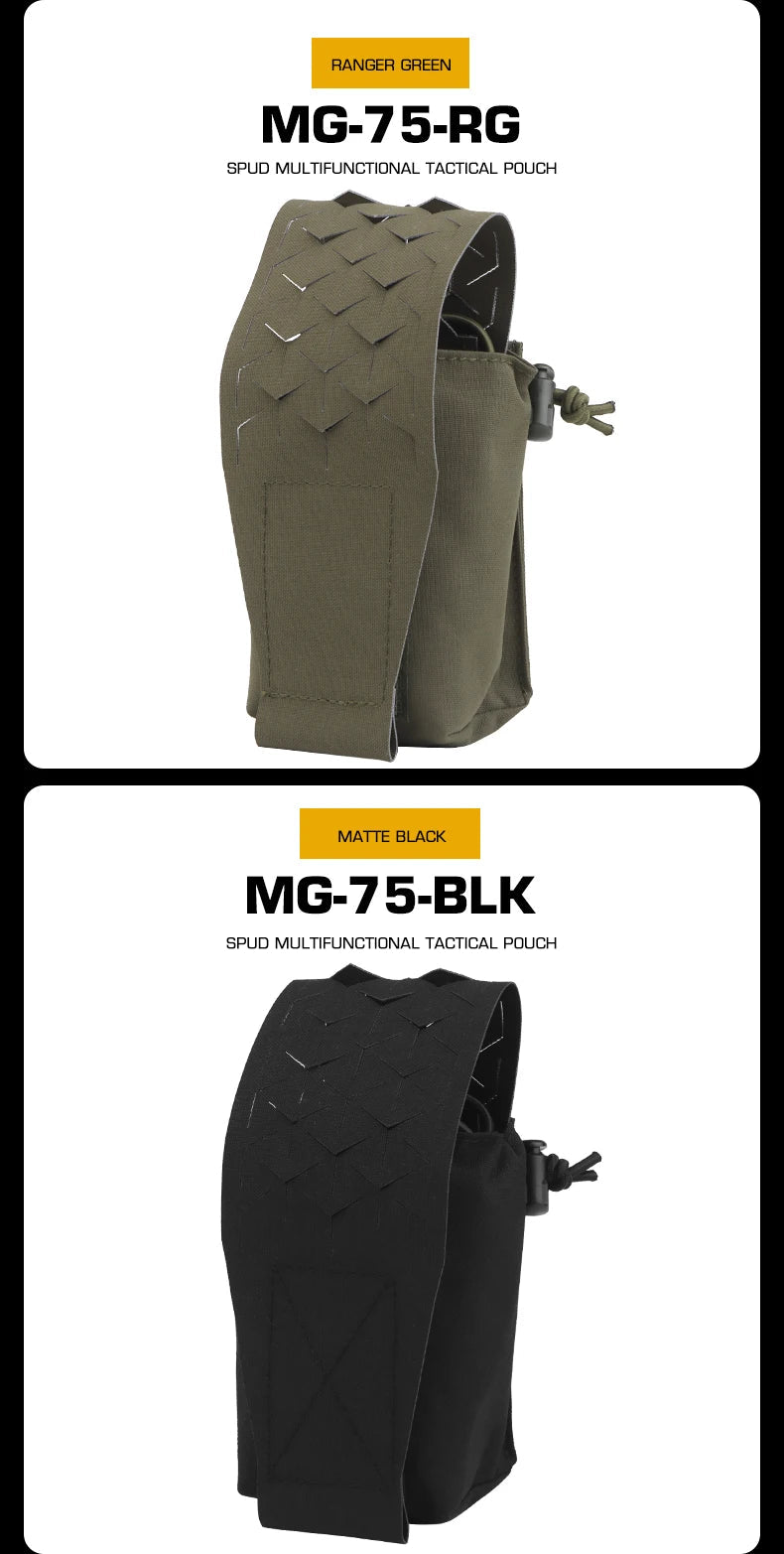 Poche de Rangement Multifonction SPUD Molle pour Radio, Accessoires d'Équipement Tactique, Poche Magasin 5.56mm et 7.62mm - POSEIDON DEFENSE BLACKBEARD OUTDOOR INDUSTRIES