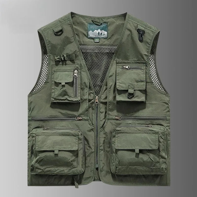 Gilet Tactique Homme Été – 14 Poches, Mesh Respirant - BLACKBEARD OUTDOOR INDUSTRIES