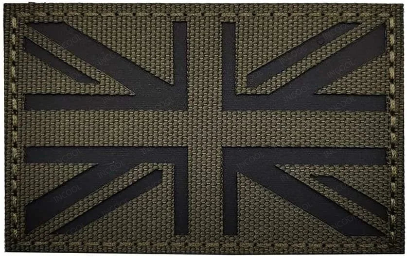 Patch Drapeau Réfléchissant Tactique – Badge Militaire Velcro, 29 Pays, 8x5 cm