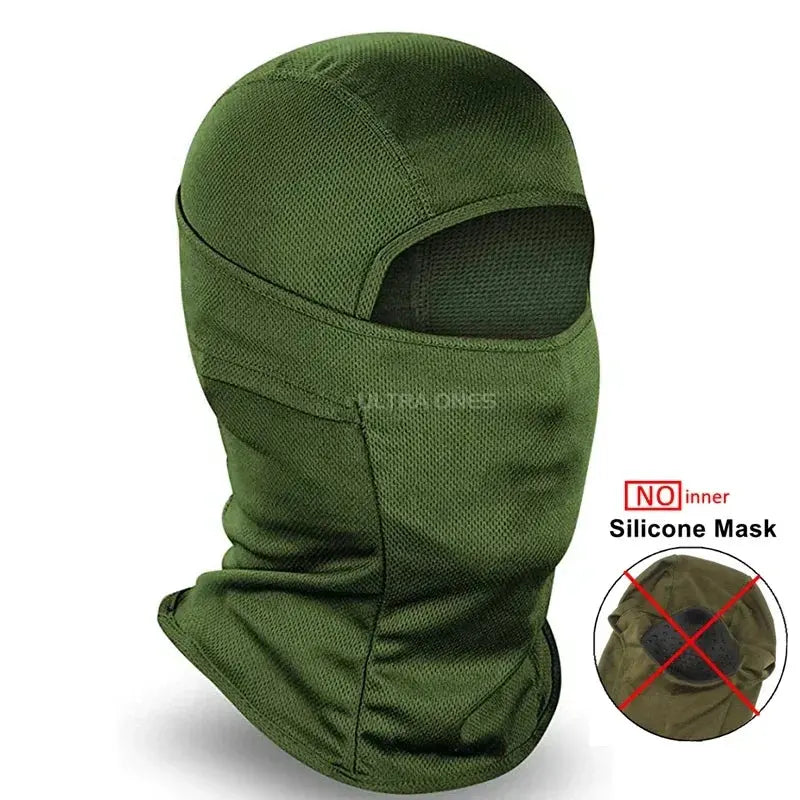 Tactical Mask Outdoor Balaclava – Masque Balaclava Silicone Demi-visage Coupe-vent Ma boutique