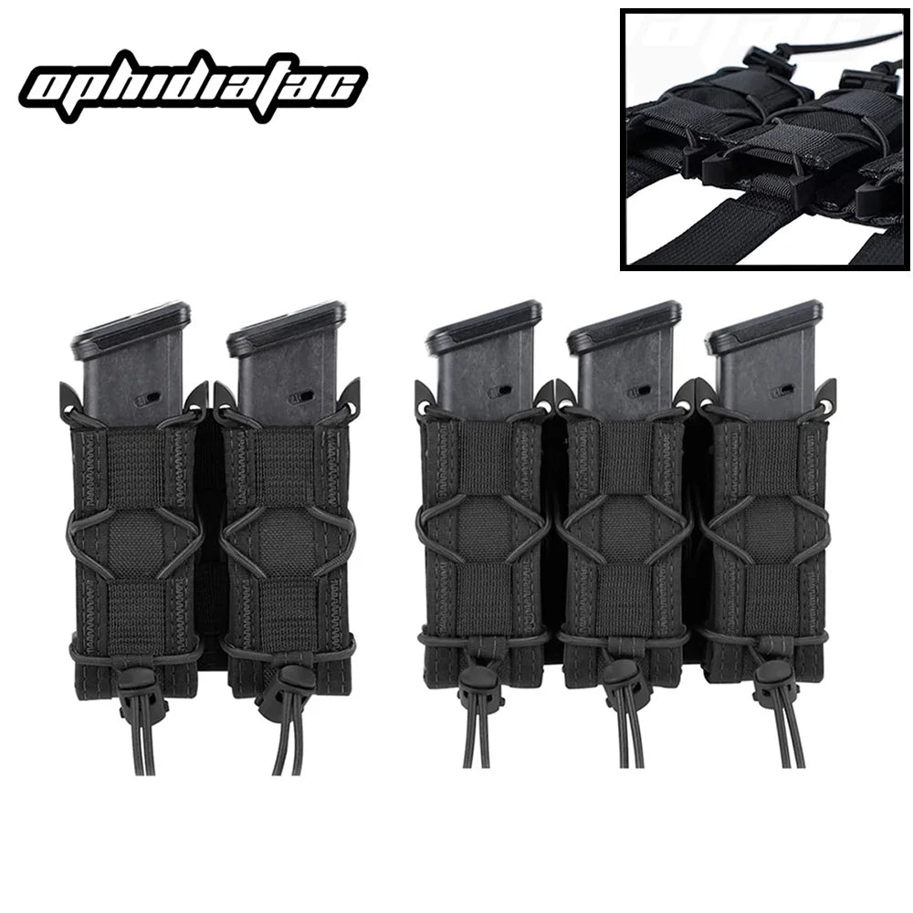 OPHIDIAN 9mm Magazine Pouch – Double & Triple Molle Magazine Pouch - BLACKBEARD OUTDOOR INDUSTRIES