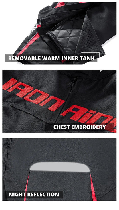 Motorcycle Jacket Waterproof Motorcross Jacket Pants Moto Jacket Windproof Riding Motorbike Clothes With Protective Gear M-3XL BLACKBEARD OUTDOOR INDUSTRIES