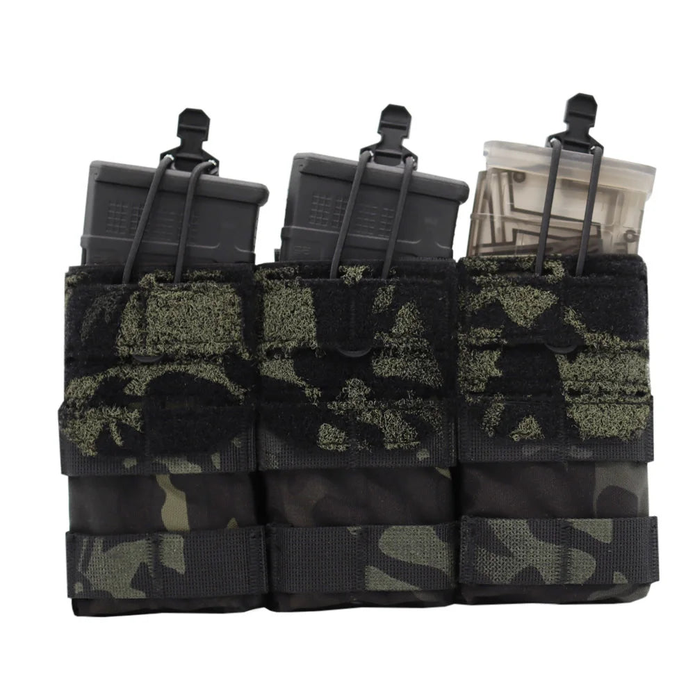 Porte-Chargeur Triple Tactique MOLLE – Nylon 500D | Compatible 556 M4 M16 | 6 Coloris - BLACKBEARD OUTDOOR INDUSTRIES