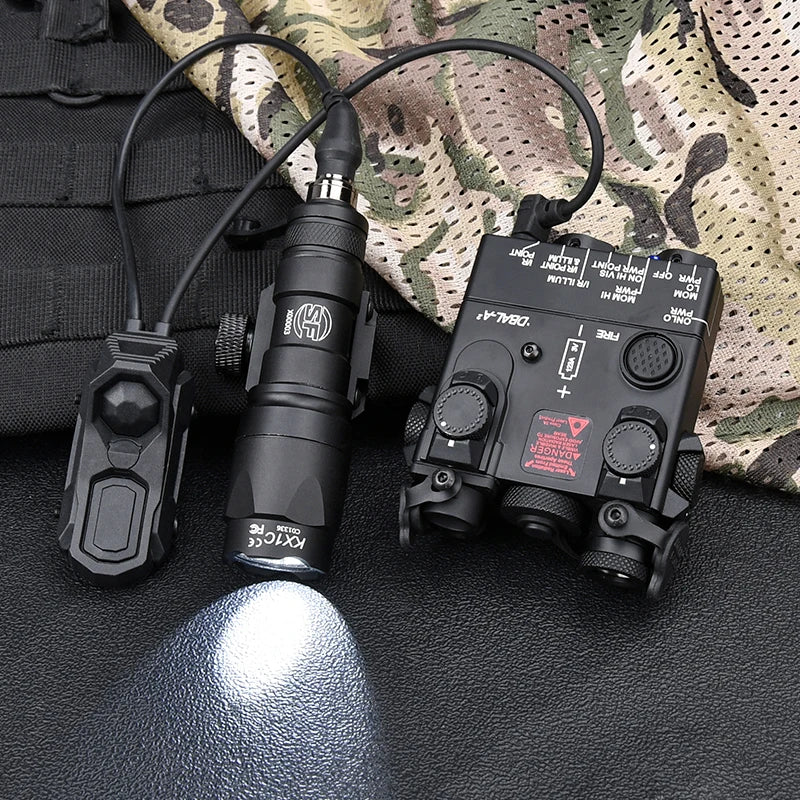 WADSN DBAL-A2 – Combo Laser IR / Rouge / Vert / Bleu + Lampe M300 / M600 + Switch AXON, Rail 20mm