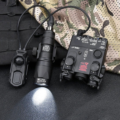 WADSN DBAL-A2 – Combo Laser IR / Rouge / Vert / Bleu + Lampe M300 / M600 + Switch AXON, Rail 20mm