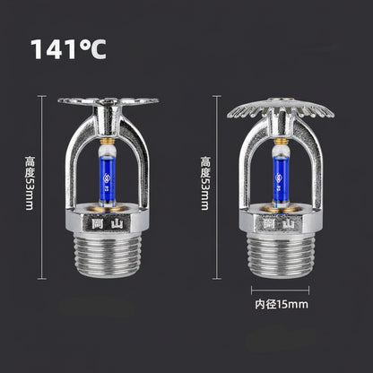 Lot de 2 Têtes de Sprinkler 141°C – Extinction Automatique Haute Température DN15/DN20, Pendant, Vertical ou Latéral