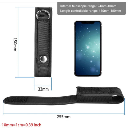 Pochette porte-lampe torche à la ceinture en nylon