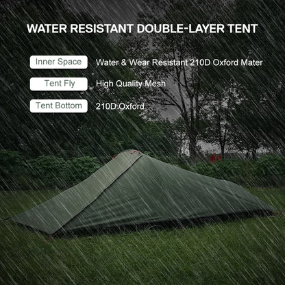 Tente Bivy Ultralight 1 Personne – Imperméable, Coupe-Vent, 3 Saisons