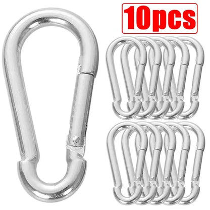 Mini Mousqueton en Alliage d'Aluminium – Lot de 10/50 pièces | Clip D-Type Pratique et Résistant pour Clés, Camping et Outdoor - BLACKBEARD OUTDOOR INDUSTRIES