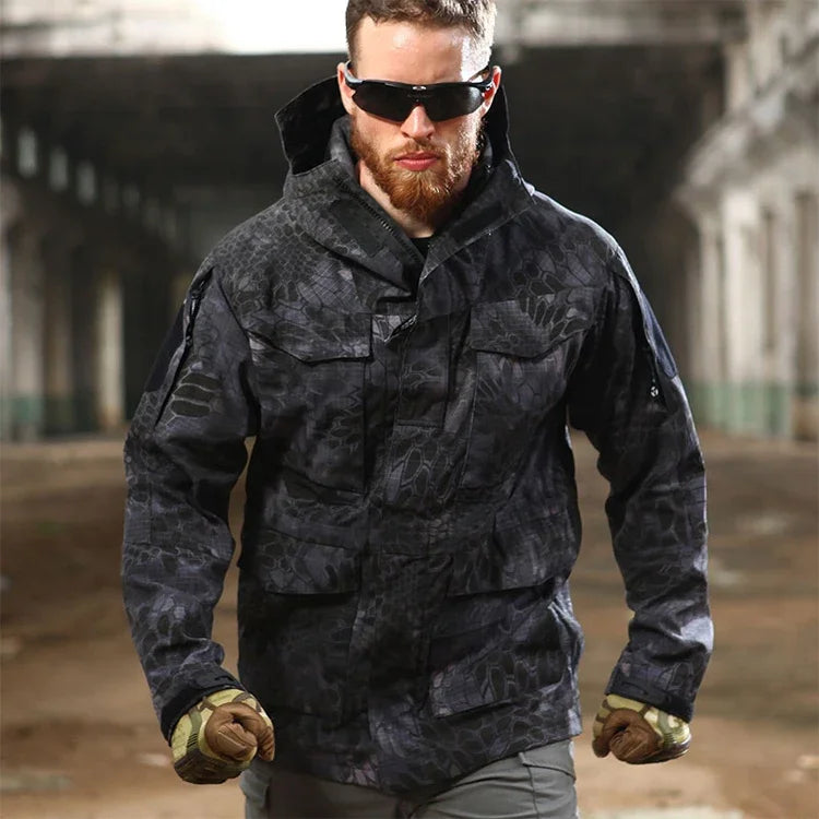 Veste Militaire Homme M65 – Tactique & Résistante | Coupe-Vent Imperméable avec Capuche – Style US/UK Army - BLACKBEARD OUTDOOR INDUSTRIES