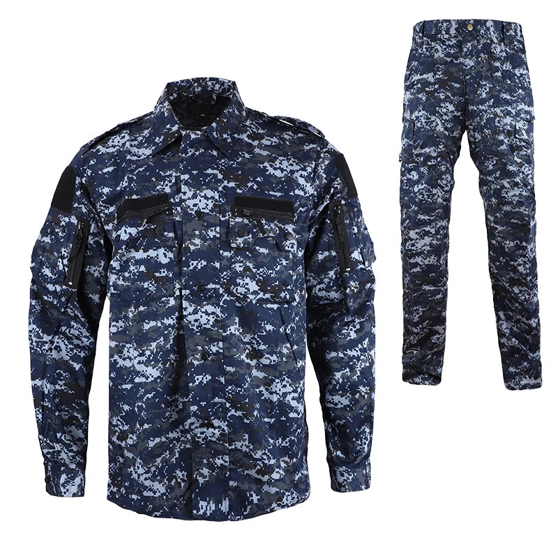 Uniforme de Combat Tactique pour Homme - Costume Camouflage de Randonnée, Chasse et Entraînement | Veste et Pantalon Résistants - BLACKBEARD OUTDOOR INDUSTRIES