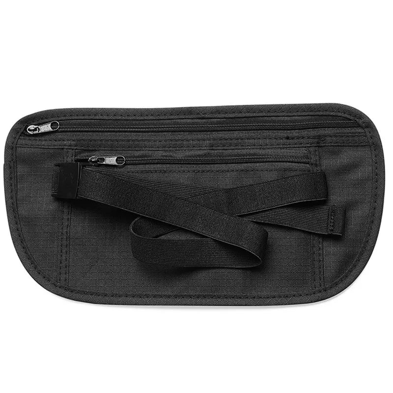 Ceinture Pochette de Voyage Sécurisée – Unisexe, Ultra-fine, Noire - BLACKBEARD OUTDOOR INDUSTRIES