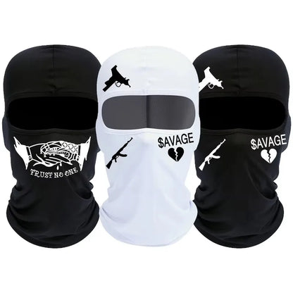 Cagoule balaclava à motifs urbains streetwear