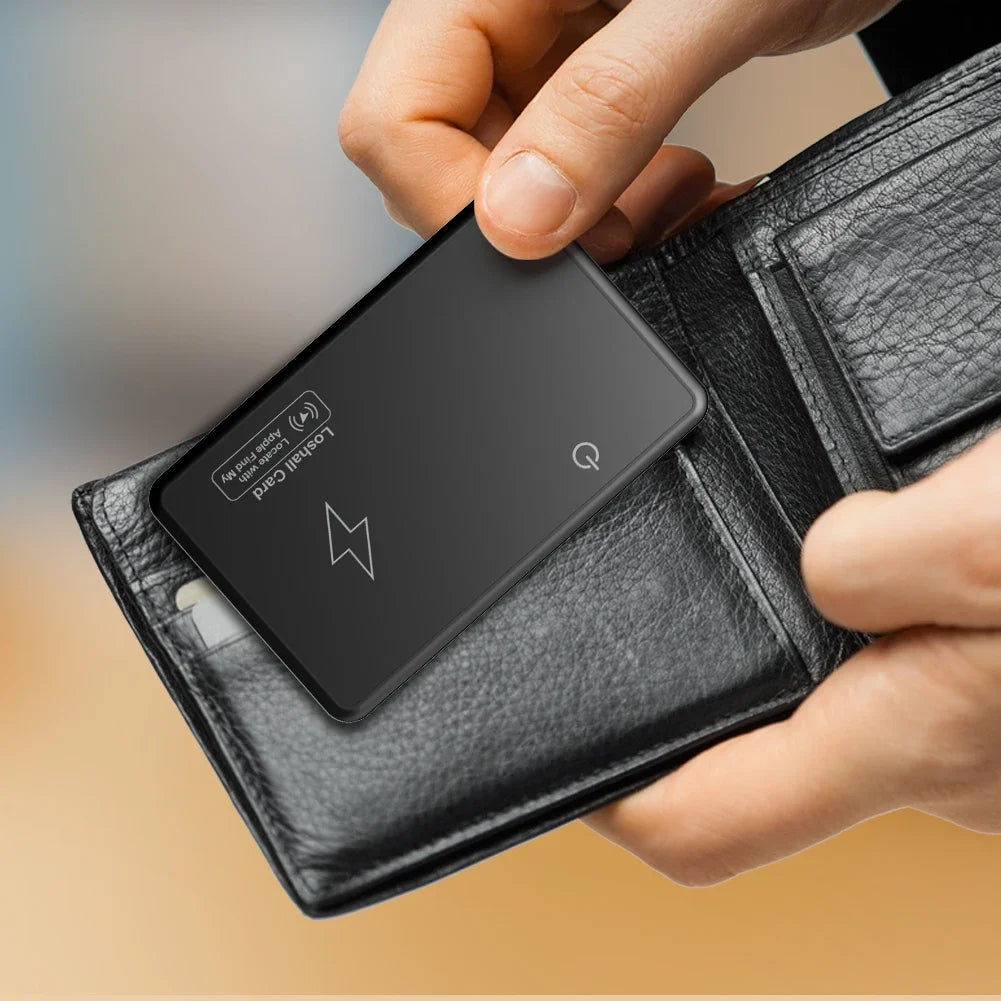 Carte de Localisation Wallet Tracker - GPS avec Recharge Sans Fil pour l'Application Apple Find My (Uniquement iOS) - BLACKBEARD OUTDOOR INDUSTRIES