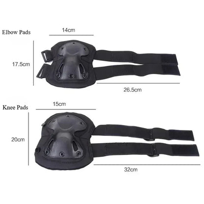 Set de Protection Tactique Outdoor – Genouillères et Coudières pour Vélo, Randonnée, Escalade et Sports de Plein Air - BLACKBEARD OUTDOOR INDUSTRIES