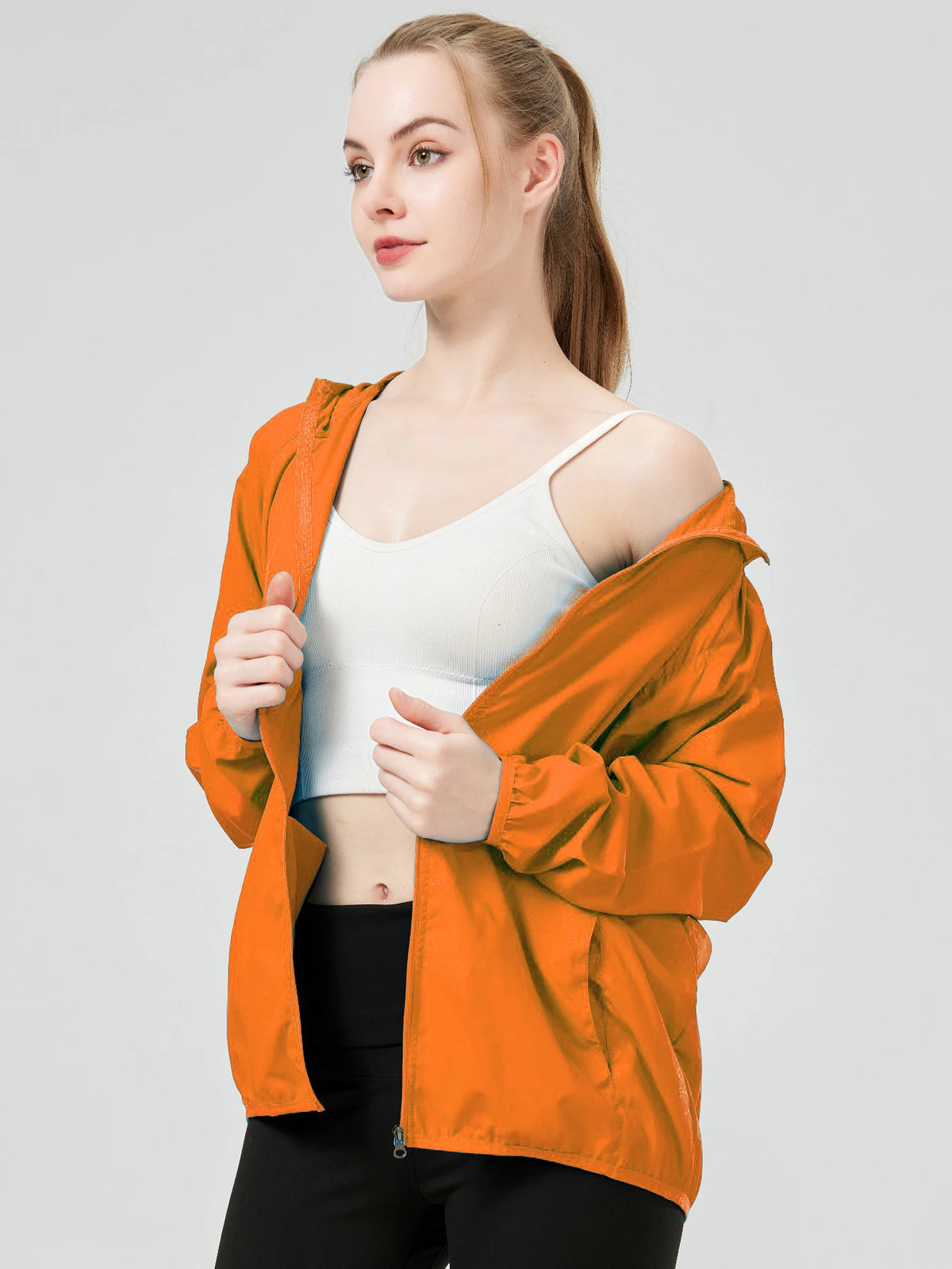 Veste coupe-vent femme anti-UV ultra légère, randonnée et sport