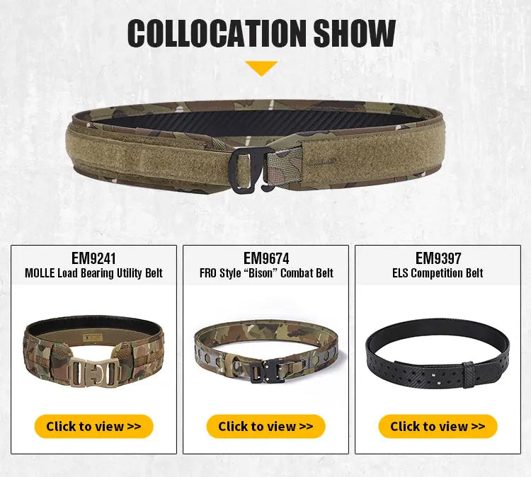 Ceinture Tactique Emersongear ULB – Ultra-Légère et Ultra-Fine pour les Activités Tactiques Ma boutique