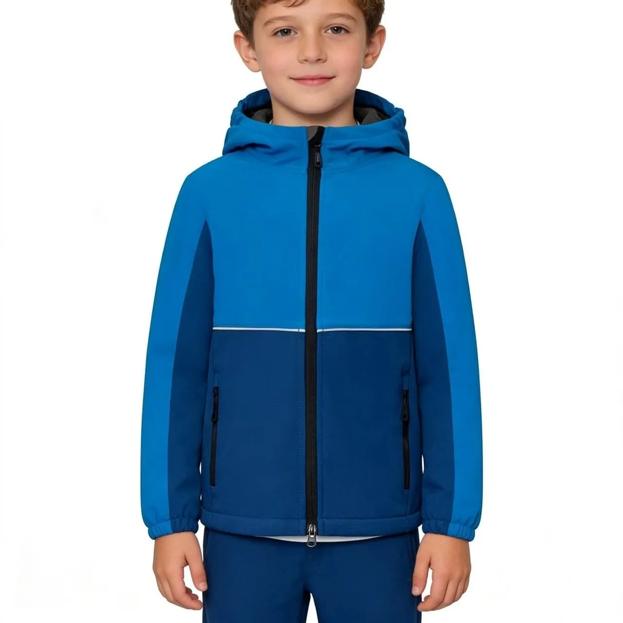 Veste Softshell Enfant Coupe-Vent Imperméable – Randonnée Outdoor Garçon Fille