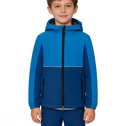Veste Softshell Enfant Coupe-Vent Imperméable – Randonnée Outdoor Garçon Fille
