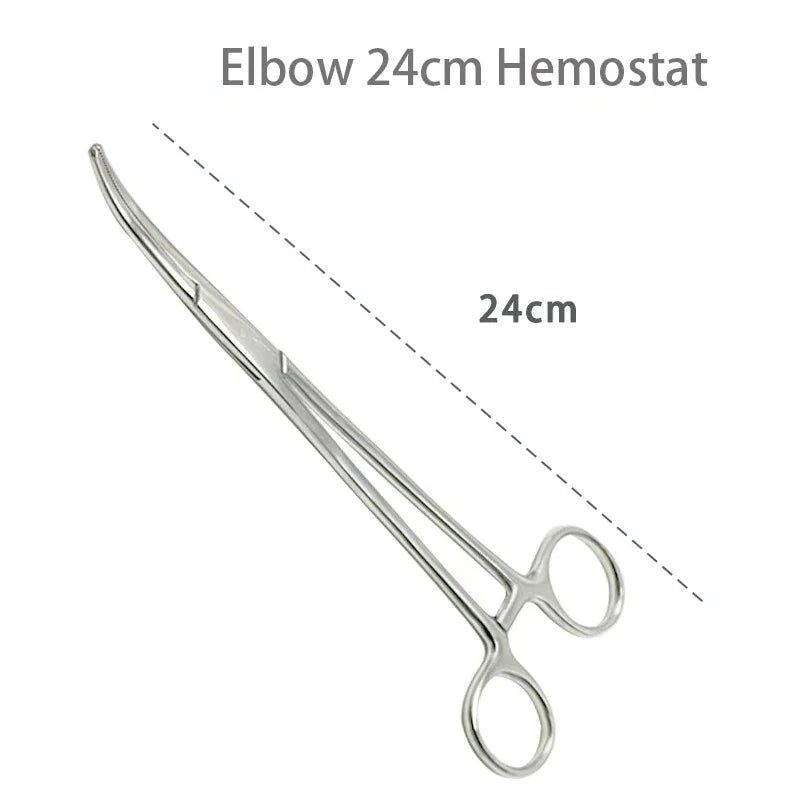 Pinces hémostatiques en acier inoxydable 1 pièce - Outil chirurgical, pinces de verrouillage courbées/droites pour pêche