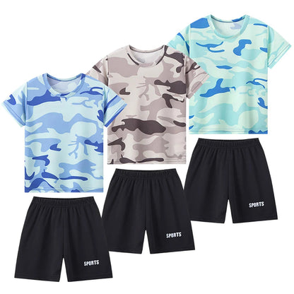 2-Pcs ensemble pour enfants camouflage en polyester Ma boutique