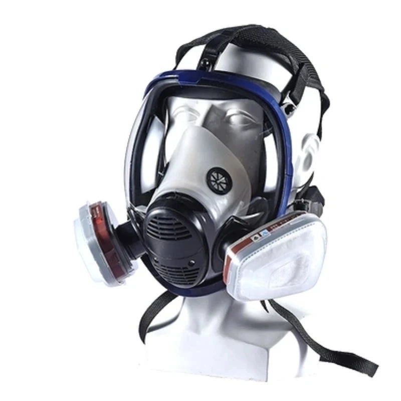 Masque à Gaz Chimique 6800 — Respirateur Anti-poussière et Anti-buée avec Filtres pour Gaz Organiques, Gaz Acides, Ammoniac et Soudure - BLACKBEARD OUTDOOR INDUSTRIES