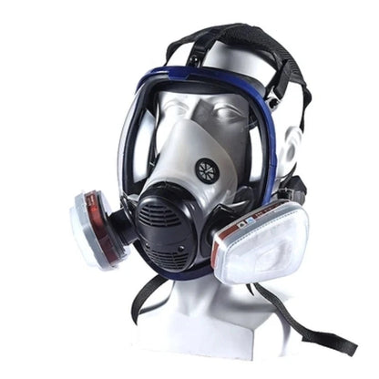 Masque à Gaz Chimique 6800 — Respirateur Anti-poussière et Anti-buée avec Filtres pour Gaz Organiques, Gaz Acides, Ammoniac et Soudure - BLACKBEARD OUTDOOR INDUSTRIES