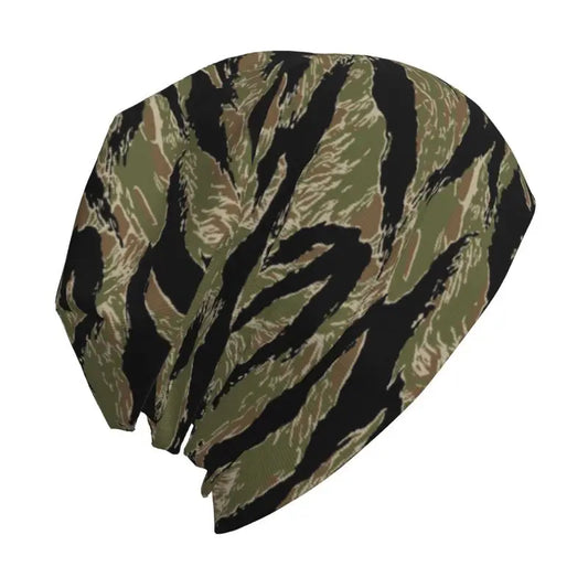 Bonnet Camouflage Militaire Tiger Stripe – Tricot Chaud Unisexe Automne Hiver - BLACKBEARD OUTDOOR INDUSTRIES