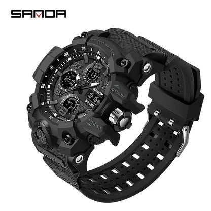 Montre militaire homme SANDA 6021 à double affichage