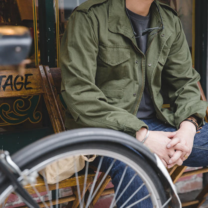 Veste M65 Militaire Homme — 100% Coton Twill, Multi-Poches, Coupe-Vent Vintage | S à XXXL - BLACKBEARD OUTDOOR INDUSTRIES