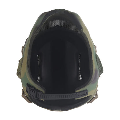 Casque tactique W23 HL-107 avec masque grillagé