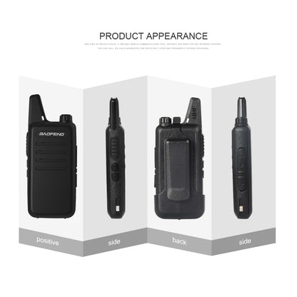 Pack 2 Talkies-Walkies PMR Ultra-Slim Sans Licence – 72h Autonomie, Rechargeable USB