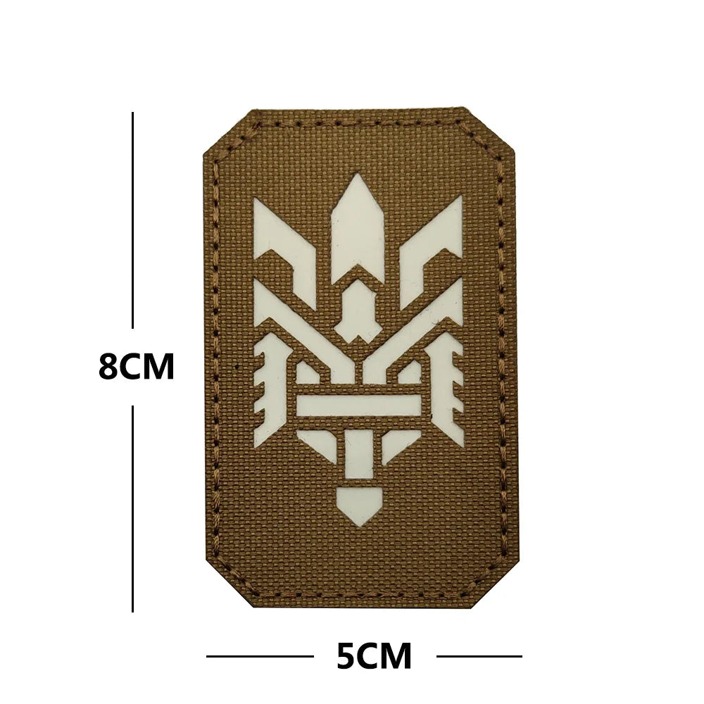 Patch Tactique Ukraine Brodé – Écusson Drapeau Ukrainien, Velcro Hook & Loop