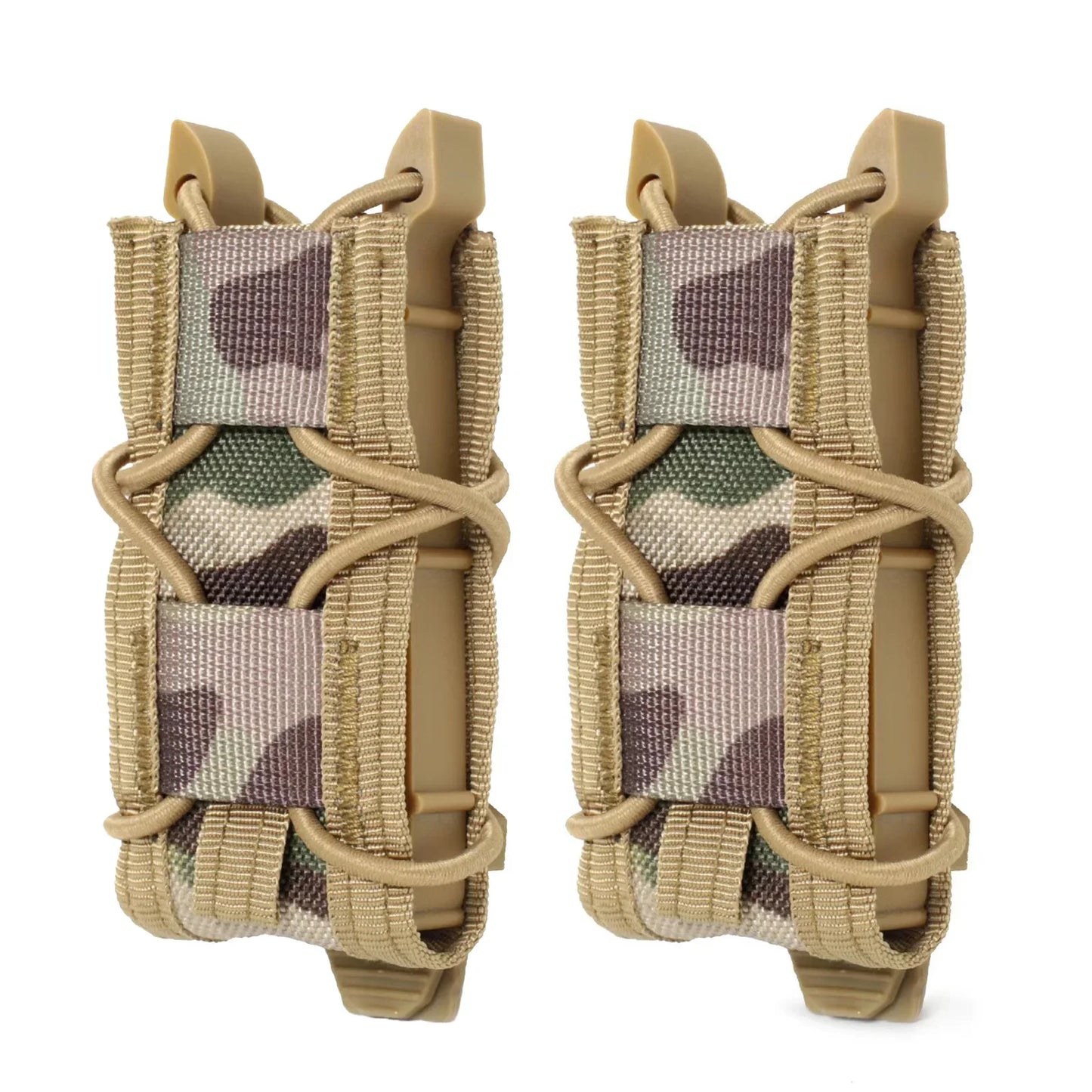 2 Pack Universal 9mm Single Pistol Mag Pouch – Porte-chargeur tactique MOLLE polyvalent - BLACKBEARD OUTDOOR INDUSTRIES