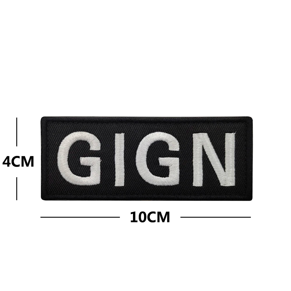 Patch Tactique France GIGN Infrared – Brodé avec Drapeau et Effet Réfléchissant IR - BLACKBEARD OUTDOOR INDUSTRIES