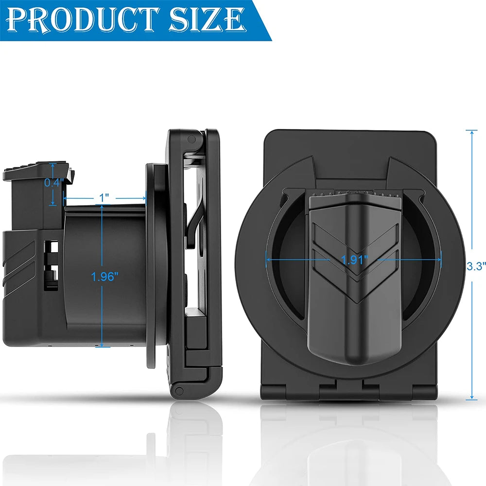 Étui Universel pour Menottes avec Ouverture Supérieure – Verrouillage Sécurisé et Clip Réglable à 60° pour Ceinture de 2 pouces - BLACKBEARD OUTDOOR INDUSTRIES