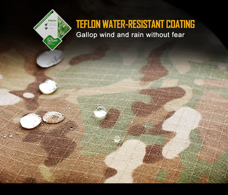 Pantalon Cargo Tactique Camouflage Multicam avec Genouillères – Homme/Femme - BLACKBEARD OUTDOOR INDUSTRIES